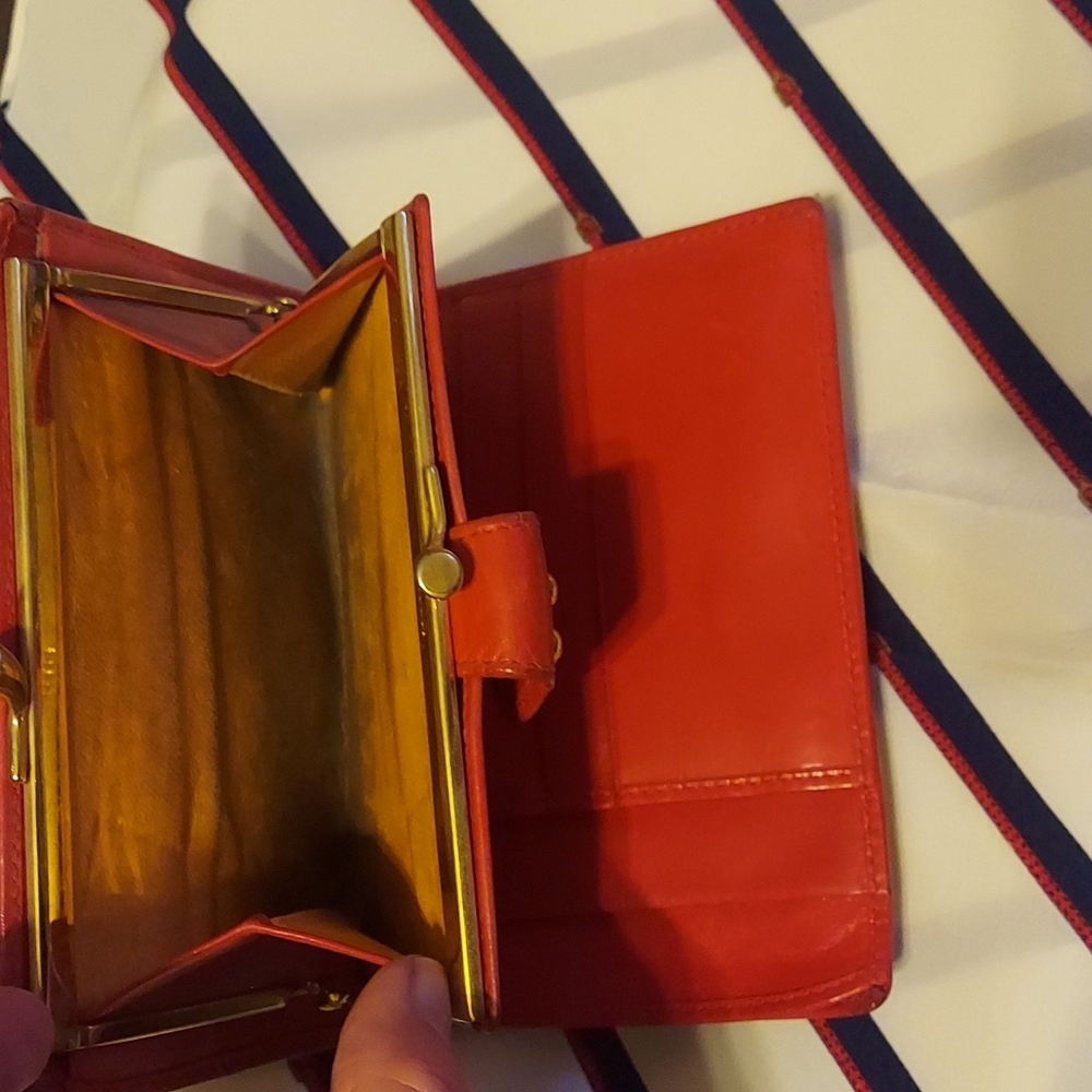 Gorgeous Gucci wallet red horseshoe, vintage mid 80's ♥ - Picture 5 of 14